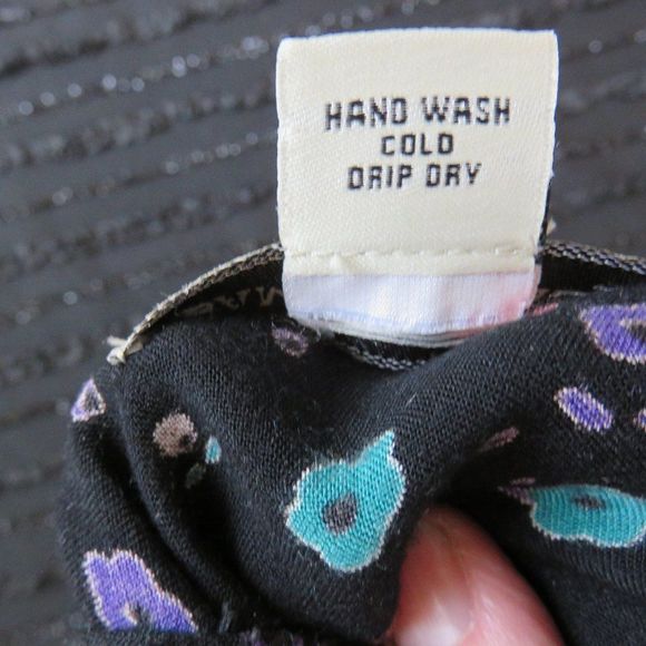 Multi Color Tunic Black Tunic Blouse with Colorful Print - Picture 7 of 11